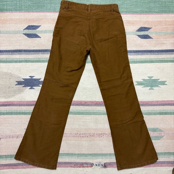 Vintage Gap Girls 14 Embroidered Stretch Flare Jeans Flower Lace Up Fly - Picture 6 of 10